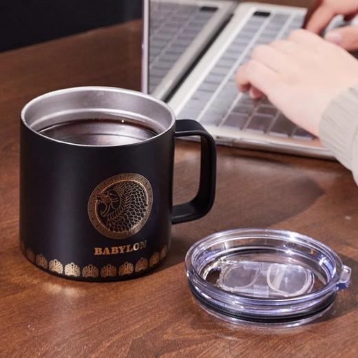 大英博物馆东方文明系列 亚述狮子不锈钢大容量把手保冷保温杯450ml 商品图3