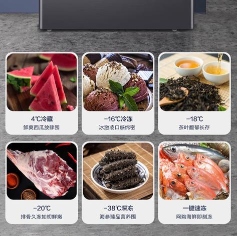 海尔200L风冷无霜卧式家用冰柜 冷藏大冷冻 冰柜BC/BD-200WGHESM 商品图3