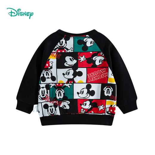 抓绒儿童卫衣秋冬宝宝休闲男童卫衣婴幼童满印拼接上衣231S1815
 商品图8