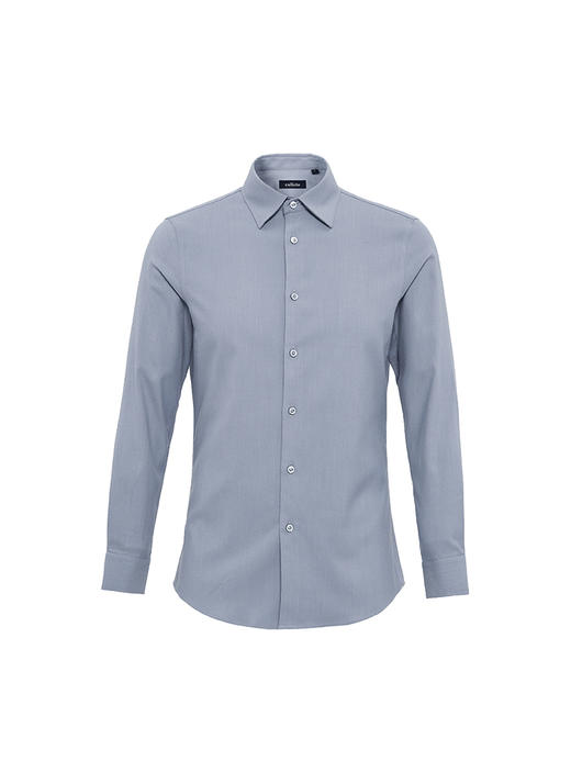 callisto灰色莫代尔混纺长衬衫 FSSTL215C 商品图2