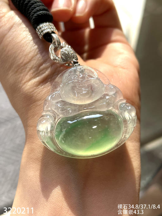 高冰飘翠佛公吊坠【3220211】具体价格微信咨询 商品图2