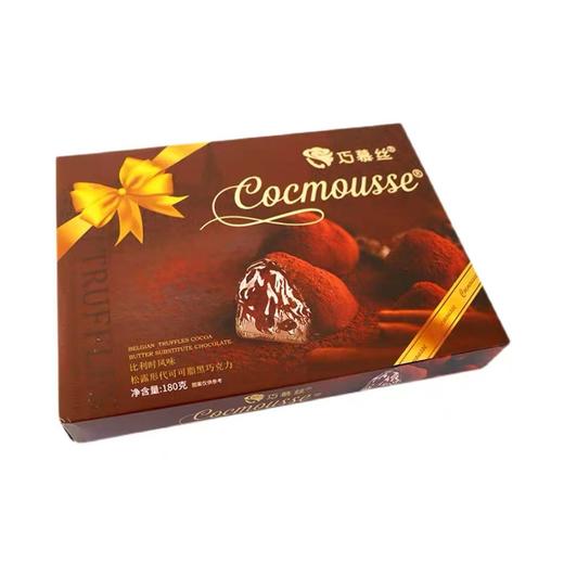 巧慕丝 松露形代可可脂黑巧克力 180g/盒 商品图0