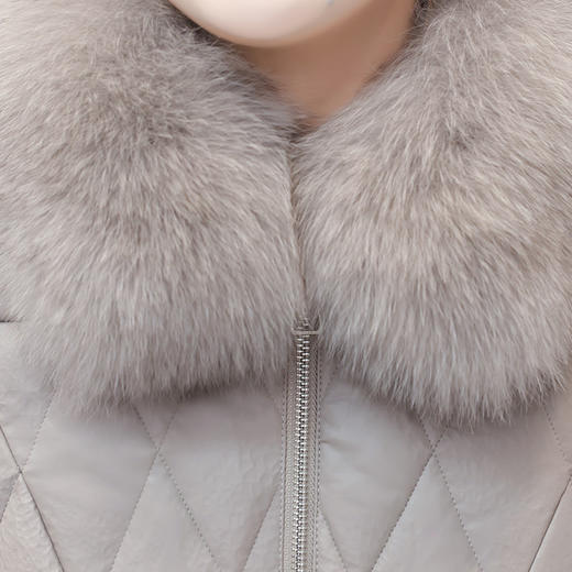 QYMLRX-613DIIYQ-Y毛领皮羽绒服2023年冬季新款加厚白鸭绒保暖羽绒服短款厚款外套 商品图3