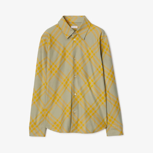 BURBERRY 巴宝莉 男士格纹棉质长袖衬衫 格子 8079165 B7363 商品图0
