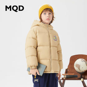 【MQD】童装儿童羽绒服冬季新款男女童连帽中长款三防羽绒服
