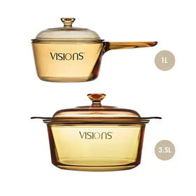 康宁3.5L+1L（2件套）VSD-35-E-CL/LN/ZK+VSP-1R-E/LN/ZK康宁养生锅套组