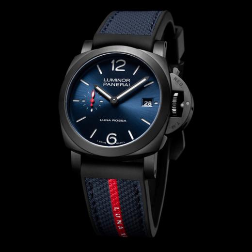 沛纳海 Panerai Luminor庐米诺Quaranta Steel DLC Luna Rossa腕表 PAM01408 商品图2