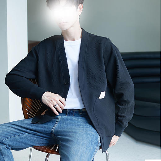 裁缝学苑MQ33开衫外套纸样男士V领新款针织衫男装夹克上衣样板 商品图2