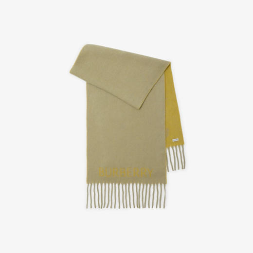 BURBERRY 巴宝莉 女士马术骑士徽标羊驼毛羊毛混纺围巾 绿色 8076563 B7311 商品图0