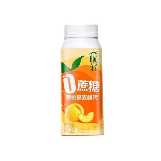 伊利畅轻 0蔗糖黄桃燕麦味酸奶 190g/瓶 商品图0