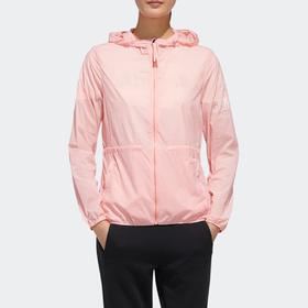 （YY）adidas/阿迪达斯   adidas女夏季轻薄风衣粉色连帽夹克 FT2886