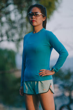健牧 ‎起跑 女士跑步长袖T恤