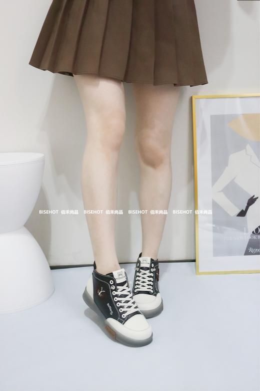 新品女士加绒牛津底百搭高帮休闲棉鞋963B35571（W） 商品图4