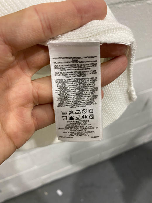 BROOKS BROTHERS  斐乐联名款男士V领针织毛衣 商品图5