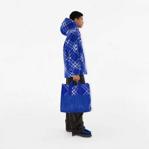 BURBERRY 巴宝莉 男士格纹绒头连帽卫衣 格子 8077523 B7369 商品图2