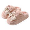 「四色可选！蝴蝶结款」毛毛绒可爱棉鞋女款冬天2023新款室内家居保暖月子棉拖鞋女士冬季 商品缩略图4