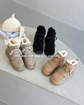 新品高帮女士磨砂牛皮高帮雪地靴938B35551（W）