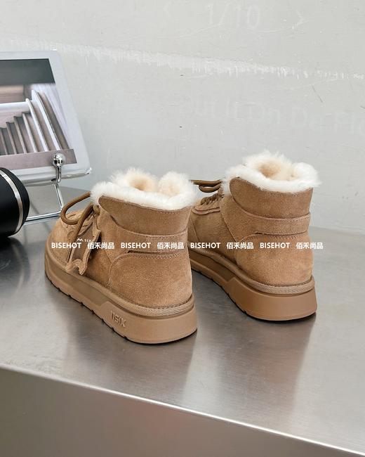 新品女士磨砂牛皮厚底高帮雪地靴938B35552（W） 商品图7