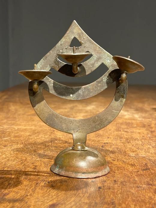 青铜火焰型三叉烛台共三件，顺丰包邮 商品图7