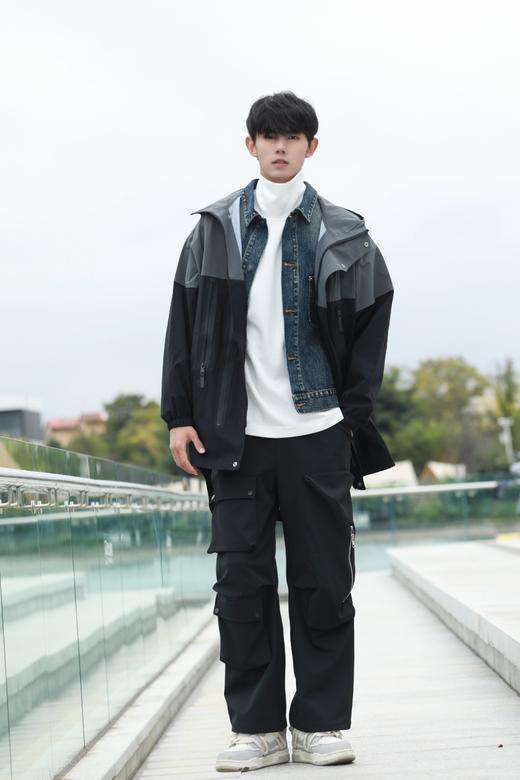 S335875134拼接休闲风衣 商品图4