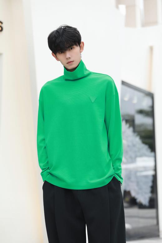 S34241157百搭纯色高领长袖T恤 商品图1