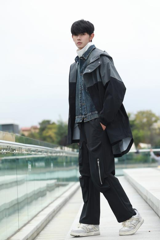 S335875134拼接休闲风衣 商品图7