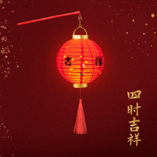 新年好物！【龙年元宵！喜迎佳节】新年灯笼龙年春节元宵纸灯笼，红色中国风过年花灯发光装饰手提挂饰，多款选择, 手提便携, 节日装饰必备 商品图10