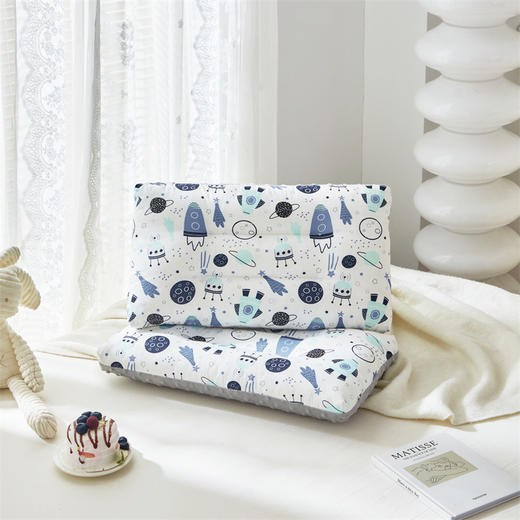 一体枕【儿童全棉枕头】 豆豆安抚枕A类纯棉 卡通学生枕头幼儿园午睡枕 商品图6