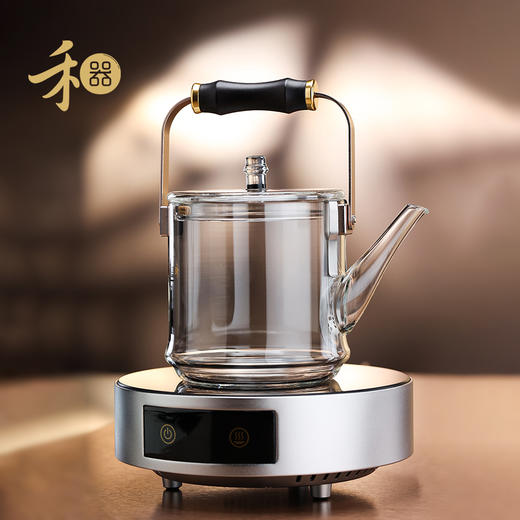 禾器木作·君若壶（滤片款） 煮茶壶高硼硅烧水壶 玻璃煮茶壶高端茶壶 商品图6