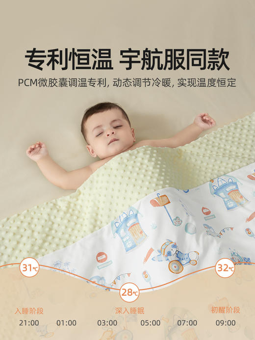 贝肽斯豆豆毯婴儿盖毯恒温加厚秋冬安抚豆豆被儿童被子幼儿园四季 商品图3