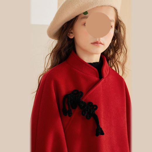 裁缝学苑TQ104旗袍纸样儿童毛呢女童外套大衣新年服拜年服版型裁剪 商品图3