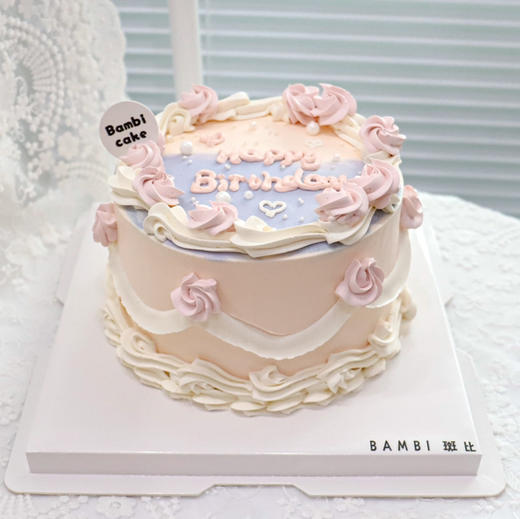 粉紫裱花丨蛋糕 商品图1