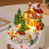 创意摆件装饰品发光音乐饼干房子雪屋圣诞节礼物树脂工艺品 商品缩略图1