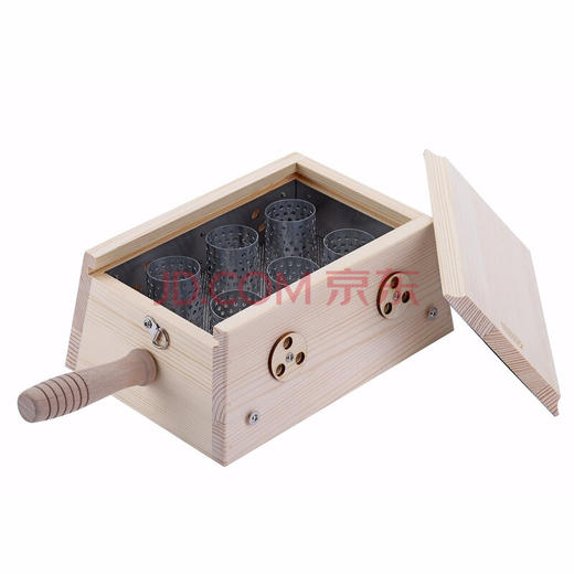【木质艾灸盒】无油漆艾灸盒  可用于艾绒 艾条 艾柱 适合使用直径3Cm以下的艾柱 商品图6