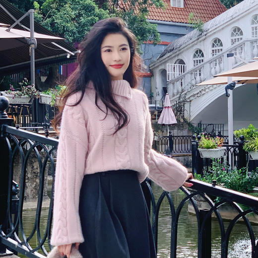 【百图lulu定制】【初恋毛衣】软糯 粗针 立体绞花 毛衣 商品图14