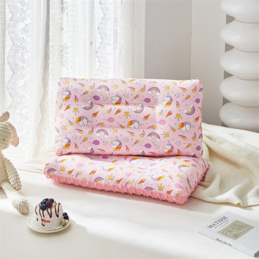 一体枕【儿童全棉枕头】 豆豆安抚枕A类纯棉 卡通学生枕头幼儿园午睡枕 商品图7