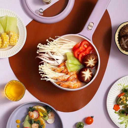 大宇（DAEWOO）多功能小型蒸煮电火锅宿舍学生1.5L容量电煮锅DYZG-1570 商品图6