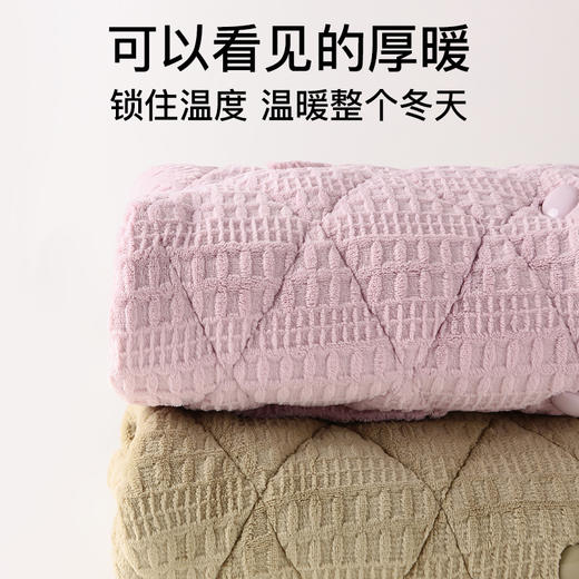 【三层夹棉加厚保暖】秋冬女士加绒加厚家居服套装 商品图7