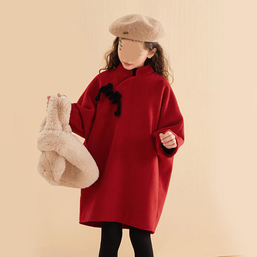 裁缝学苑TQ104旗袍纸样儿童毛呢女童外套大衣新年服拜年服版型裁剪 商品图2