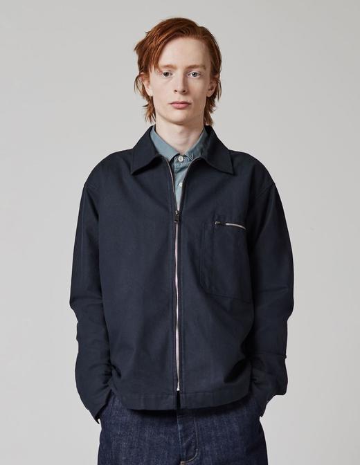 MHL 男士岩红色/深蓝色空军机械师衬衫式外套 商品图6