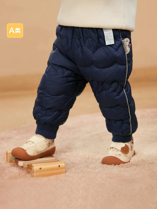 【A类优选面料，健康舒适！】婴幼儿童羽绒裤男童长裤女童裤子，新款保暖高腰护肚加厚白鸭绒，经过加厚处理，有效抵御寒冷天气对宝宝的侵袭-QQ 商品图2