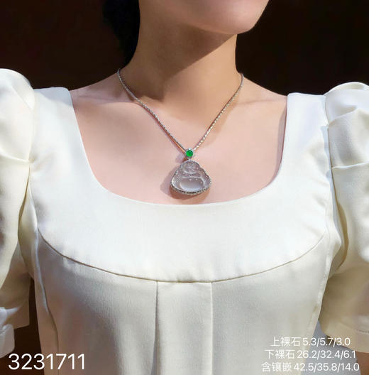 玻璃种木那佛公吊坠【3231711】具体价格微信咨询 商品图4