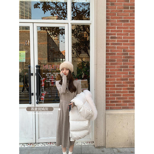 金蘑菇菇 满分心动 美人op / 请体验一体机针织裙才有的慵懒舒适 商品图2