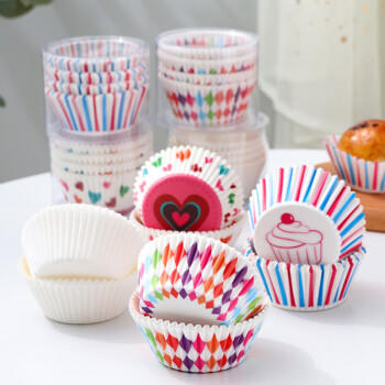 杰凯诺蛋糕纸杯PVC筒高温油纸杯 烘焙马芬蛋糕纸杯 烘培纸托200个 商品图5