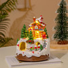 创意摆件装饰品发光音乐饼干房子雪屋圣诞节礼物树脂工艺品 商品缩略图3