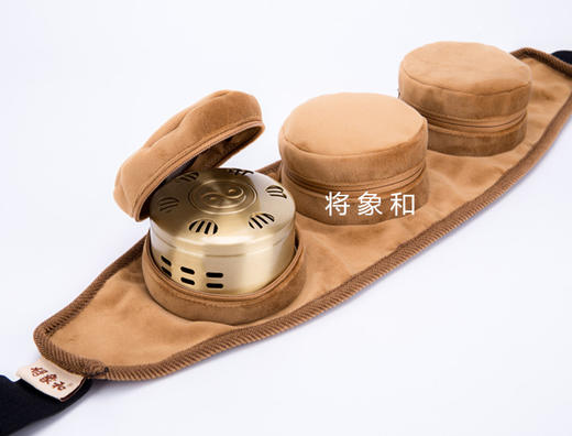 【铜3联灸】」铜盒、滤烟、防烫、加厚3联灸  布套非镂空 商品图0