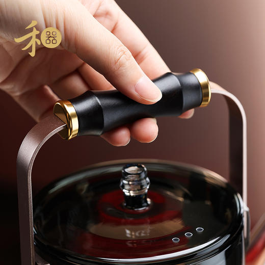 禾器木作·君若壶（滤片款） 煮茶壶高硼硅烧水壶 玻璃煮茶壶高端茶壶 商品图11