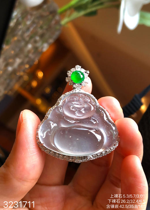 玻璃种木那佛公吊坠【3231711】具体价格微信咨询 商品图3