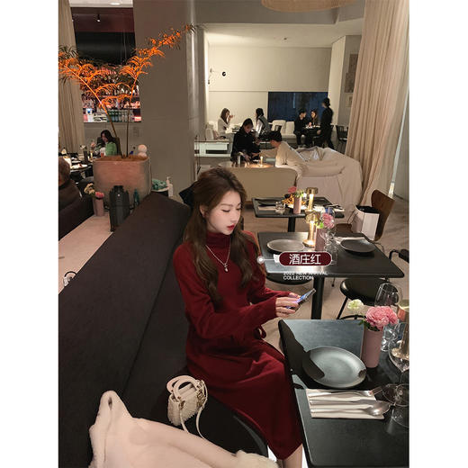 金蘑菇菇 满分心动 美人op / 请体验一体机针织裙才有的慵懒舒适 商品图0