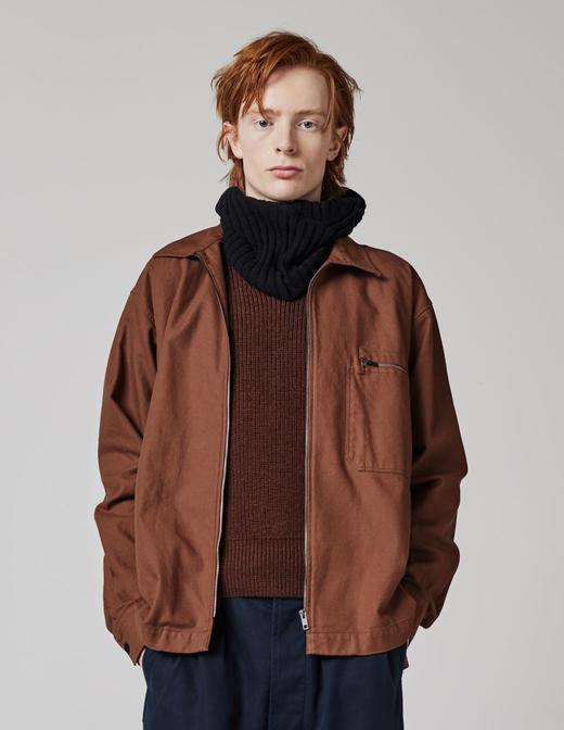 MHL 男士岩红色/深蓝色空军机械师衬衫式外套 商品图0